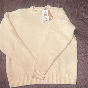 Jack and Jones Off-White Crewneck Sweater